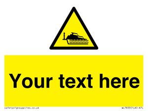 Custom warning grounding cruiser on lock cill