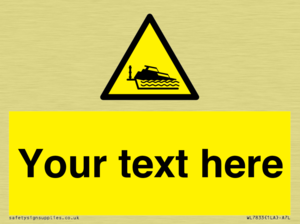 Custom warning grounding cruiser on lock cill