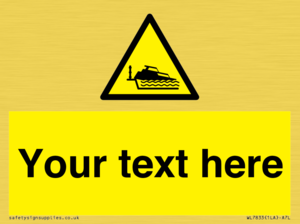 Custom warning grounding cruiser on lock cill