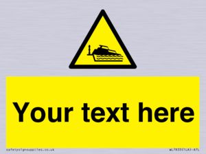 Custom warning grounding cruiser on lock cill