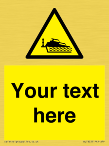 Custom warning grounding cruiser on lock cill