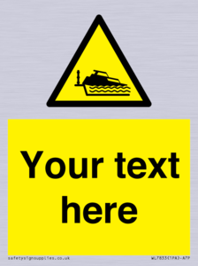 Custom warning grounding cruiser on lock cill