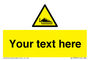 Custom warning grounding cruiser on lock cill