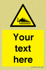 Custom warning grounding cruiser on lock cill