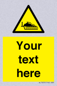 Custom warning grounding cruiser on lock cill