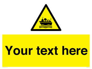 Custom warning ferries crossing vessels