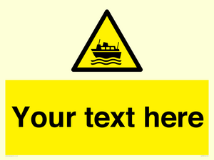 Custom warning ferries crossing vessels