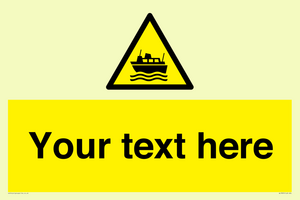 Custom warning ferries crossing vessels