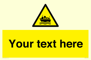 Custom warning ferries crossing vessels