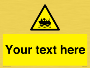 Custom warning ferries crossing vessels