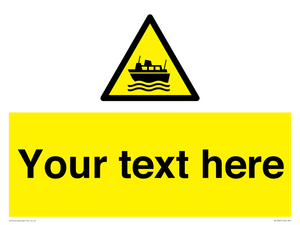 Custom warning ferries crossing vessels