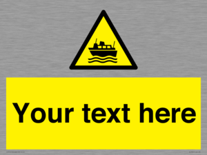 Custom warning ferries crossing vessels