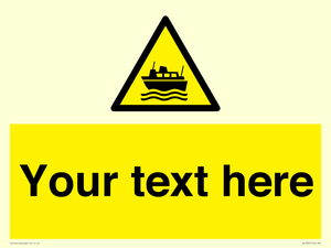 Custom warning ferries crossing vessels