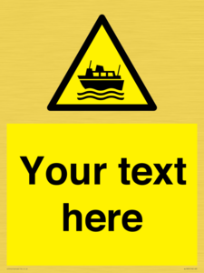 Custom warning ferries crossing vessels