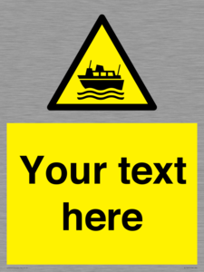 Custom warning ferries crossing vessels