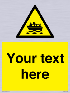 Custom warning ferries crossing vessels