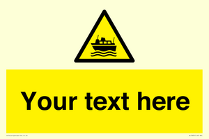 Custom warning ferries crossing vessels