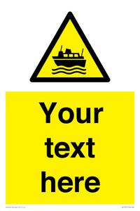 Custom warning ferries crossing vessels