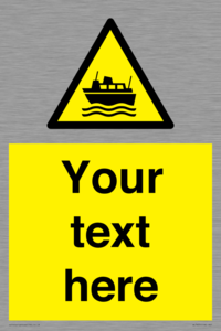 Custom warning ferries crossing vessels
