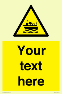 Custom warning ferries crossing vessels