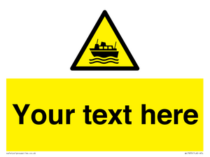 Custom warning ferries crossing vessels