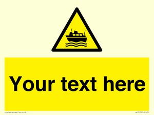 Custom warning ferries crossing vessels