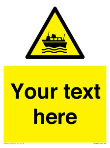 Custom warning ferries crossing vessels