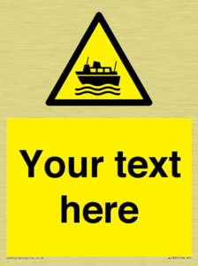 Custom warning ferries crossing vessels