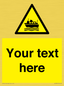 Custom warning ferries crossing vessels