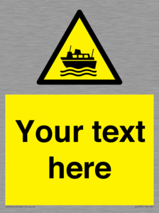 Custom warning ferries crossing vessels