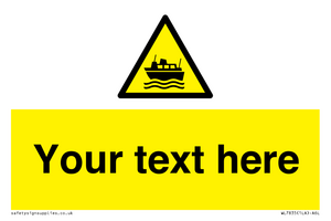 Custom warning ferries crossing vessels