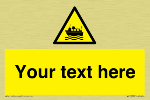 Custom warning ferries crossing vessels