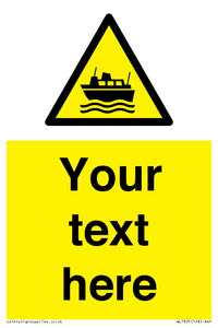 Custom warning ferries crossing vessels