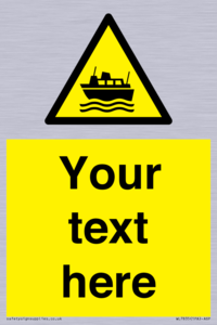 Custom warning ferries crossing vessels