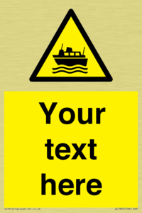 Custom warning ferries crossing vessels