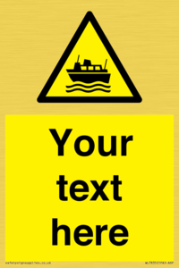 Custom warning ferries crossing vessels