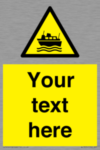 Custom warning ferries crossing vessels
