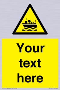 Custom warning ferries crossing vessels