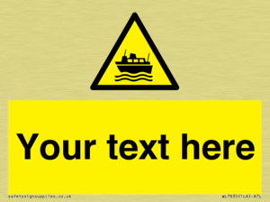 Custom warning ferries crossing vessels