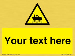 Custom warning ferries crossing vessels