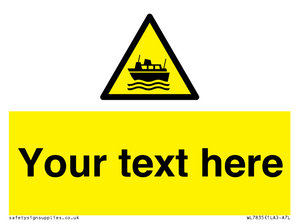 Custom warning ferries crossing vessels