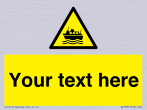 Custom warning ferries crossing vessels