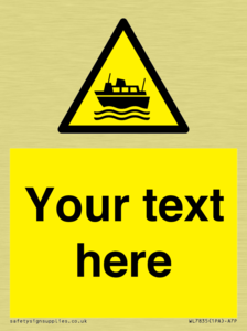 Custom warning ferries crossing vessels