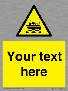Custom warning ferries crossing vessels