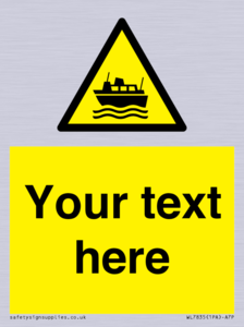 Custom warning ferries crossing vessels