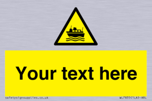 Custom warning ferries crossing vessels