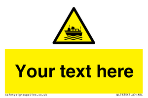 Custom warning ferries crossing vessels