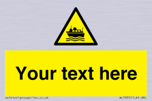 Custom warning ferries crossing vessels