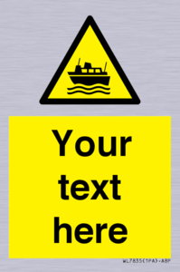 Custom warning ferries crossing vessels