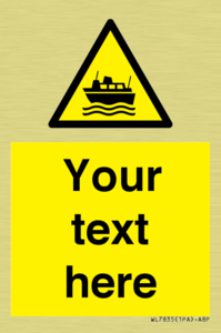 Custom warning ferries crossing vessels